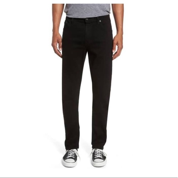 AG The Everett slim straight black jeans 40X32